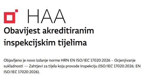 Hrvatska usvaja novo izdanje norme ISO/IEC 17020
