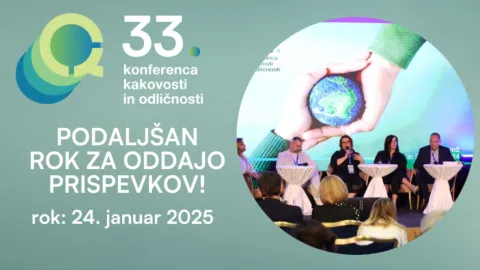 Podaljšan rok za 33. konferenco kakovosti in odličnosti v Portorožu