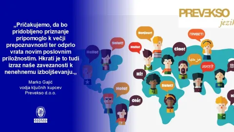 Prevekso Jeziki pridobi certifikat ISO 17100 za kakovost prevajalskih storitev