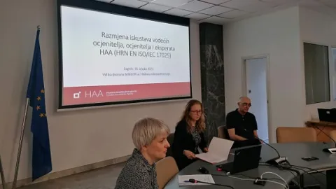 Razmjena iskustava vodećih ocjenitelja, ocjenitelja i eksperata HAA za ispitne i umjerne laboratorije