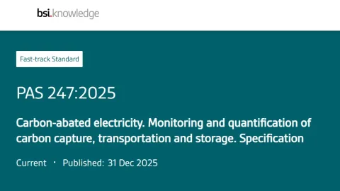 Globalni metod za merenje električne energije sa niskim sadržajem ugljenika definisan u PAS 247