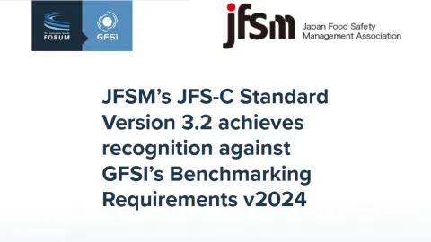 Standard JFS-C verzija 3.2 dobija GFSI priznanje prema zahtevima za benčmarking iz 2024. godine