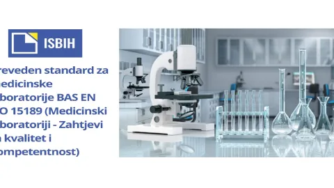 ISBIH preveo standard ISO 15189 za medicinske laboratorije
