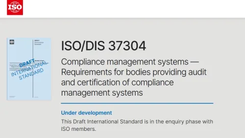 Standard za sertifikaciju upravljanja usaglašenošću ISO 37304 napredovao u fazu konačnog nacrta
