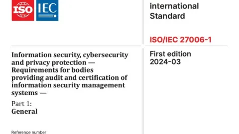 Objavljen ISO/IEC 27006-1:2024