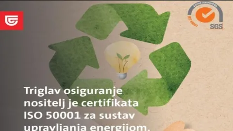 Triglav Osiguranje steklo certifikat ISO 50001 za upravljanje energijom
