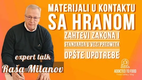 Materijali u kontaktu sa hranom, predmeti opšte upotrebe zakon i standard - Prof. dr Raša Milanov