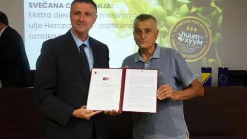 Hercegovačko ekstra devičansko maslinovo ulje dobija status ZOP