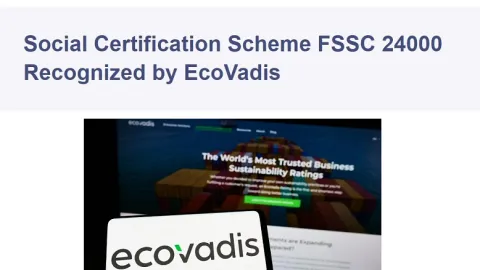 EcoVadis priznaje FSSC 24000 shemu za društvenu sertifikaciju