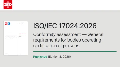 Treće izdanje ISO 17024 objavljeno: ažurirana pravila za sertifikaciju osoba