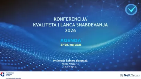 Beograd će biti domaćin Konferencije kvaliteta i lanca snabdevanja 27. i 28. maja Nelt Grupe