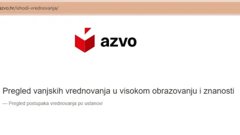 Objavljeni rezultati vanjskog vrednovanja za sva hrvatska visoka učilišta