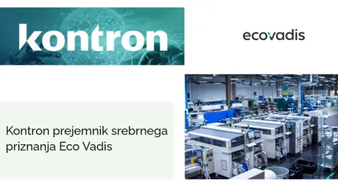 Kontron si prisluži srebrno nagrado EcoVadis za vrhunsko učinkovitost trajnostnega razvoja