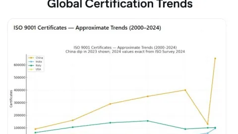 Objavljeno ISO istraživanje (ISO Survey) za 2024. godinu, dok kineski unos iskrivljuje globalne rezultate