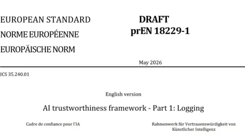 Evropski standard za vođenje evidencije pomoću veštačke inteligencije otvoren je za javne komentare