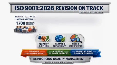 Revizija ISO 9001 standarda napreduje nakon pregleda 1700 DIS komentara