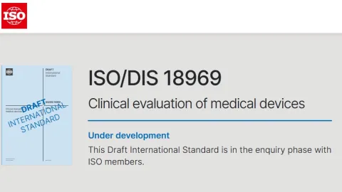 Nacrt standarda za kliničku evaluaciju ISO 18969 je prošao fazu glasanja