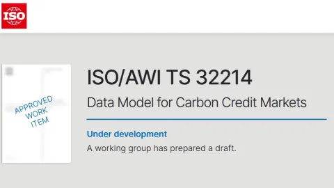 ISO razvija standard modela podataka o ugljeničnim kreditima, i poziva na doprinos