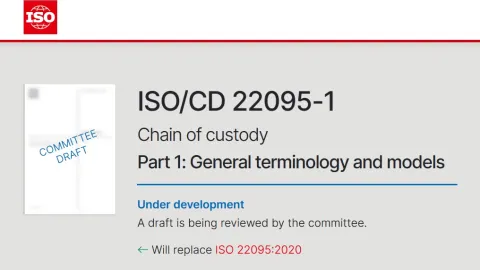 Revizija lanca nadzora ISO 22095-1 stigla je do "Committee Draft" faze