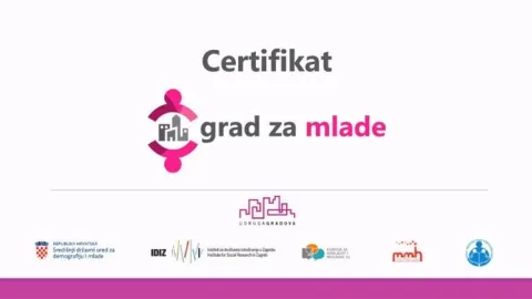 Dodijeljen Certifikat "Grad za mlade"