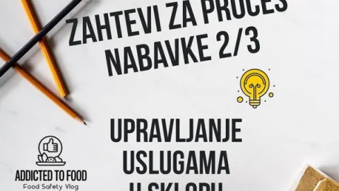 Bezbednost hrane u nabavci usluga; Zahtevi za proces nabavke - Vladimir Surčinski