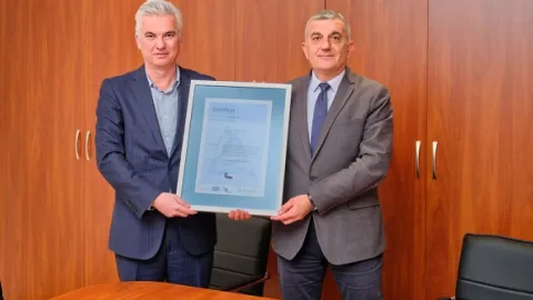 Ministarstvu kapitalnih investicija uručen sertifikat ISO 9001:2015