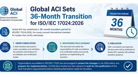 "Global ACI" određuje 36-mesečnu tranziciju za ISO/IEC 17024:2026