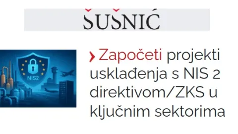Projekti usklađenosti s NIS 2 prošireni diljem Hrvatske