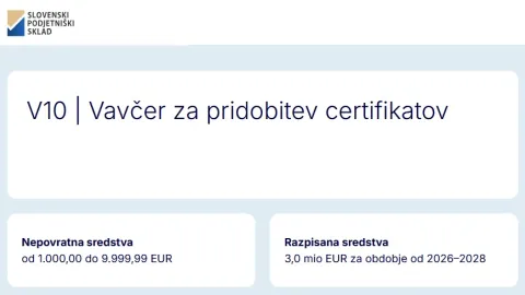 Slovenija odpira shemo bonov, ki krije do 60 odstotkov stroškov certificiranja