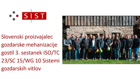 Slovenski Uniforest gosti pogovore ISO za oblikovanje globalnega varnostnega standarda za gozdarske vitle