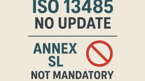 ISO 13485 ostaje nepromenjen jer je Odbor za reviziju odbacio usklađivanje sa Aneksom SL