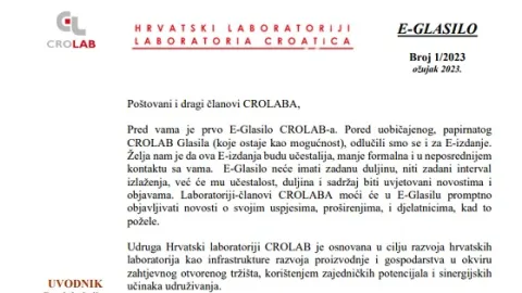 CROLAB - E-Glasilo 1/2023