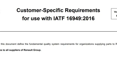 Reno Grupa ažurira zahteve kupaca za dobavljače prema IATF 16949 