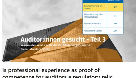 Samo iskustvo nije dokaz kompetentnosti auditora