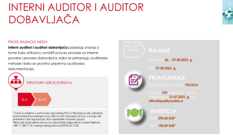 2025 Quality Austria avg obuka