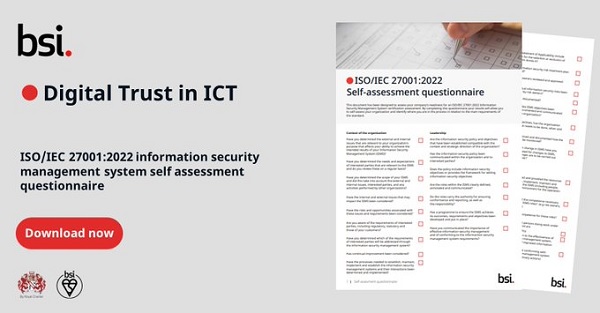 ISO/IEC 27001:2022 - Upitnik za samoocenjivanje