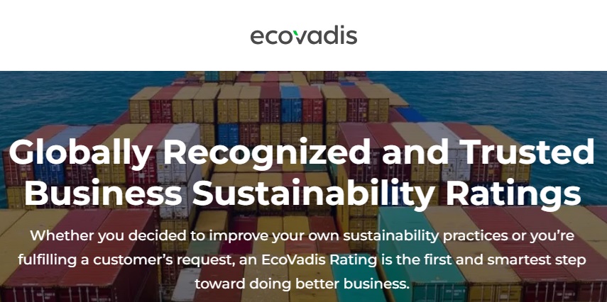 Sertifikati "EcoVadis" ocenjivanja pružaju dokaz održivosti i etičkih standarda