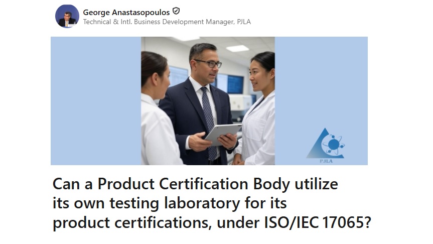 Sertifikaciona tela mogu koristiti sopstvene laboratorije prema ISO 17065, ali samo ako je osigurana nepristrasnost