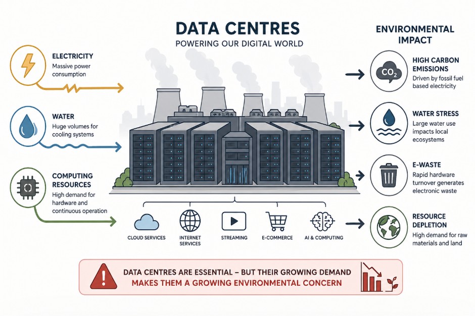 Standardi za održive AI data centre usled povećanja potrošnje energije i vode